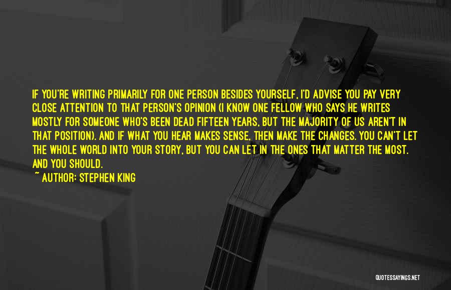 Know Your Position Quotes By Stephen King