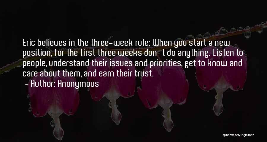 Know Your Priorities Quotes By Anonymous