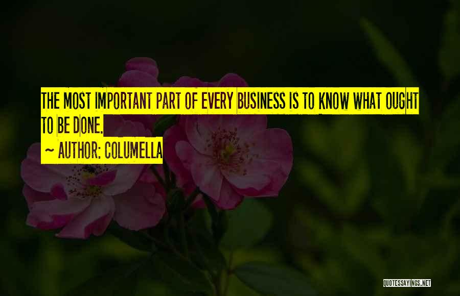 Know Your Priorities Quotes By Columella