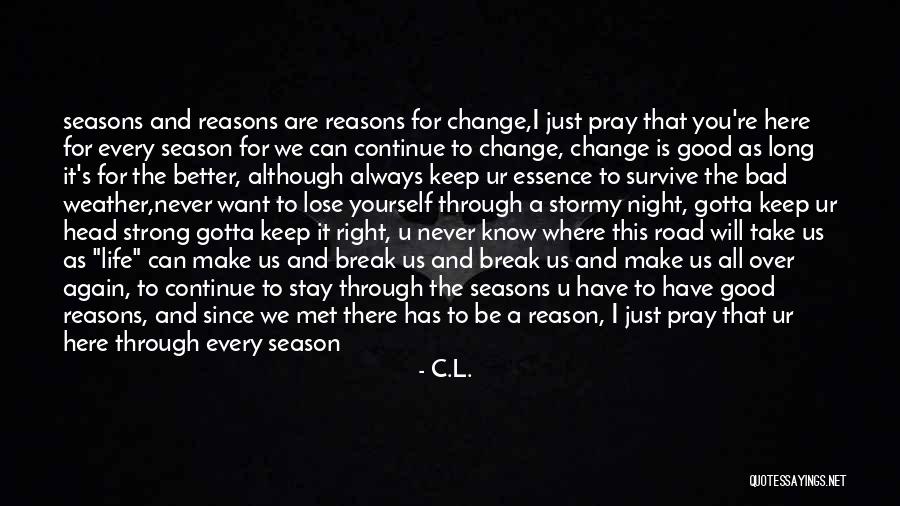 Know Yourself Change Quotes By C.L. Know Yourself Change Quotes By C.L.