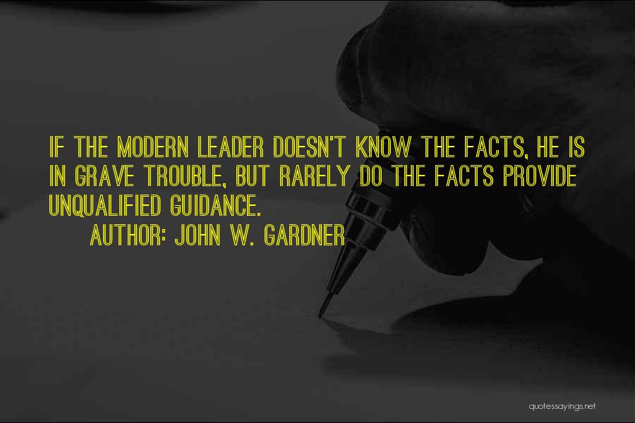 Know Yourself Leadership Quotes By John W. Gardner