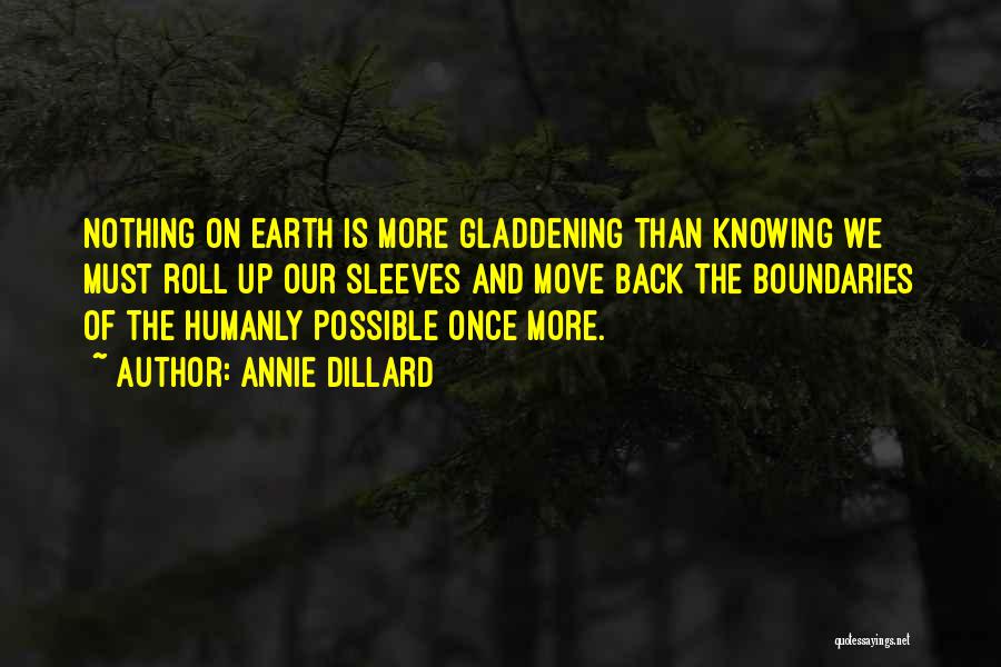 Knowing Boundaries Quotes By Annie Dillard