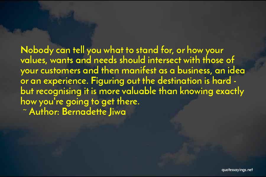 Knowing Exactly Who You Are Quotes By Bernadette Jiwa