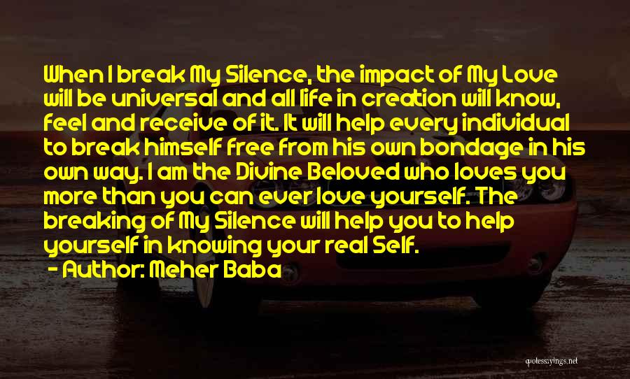 Knowing Himself Quotes By Meher Baba