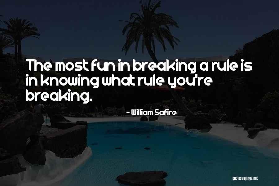 Knowing How To Have Fun Quotes By William Safire