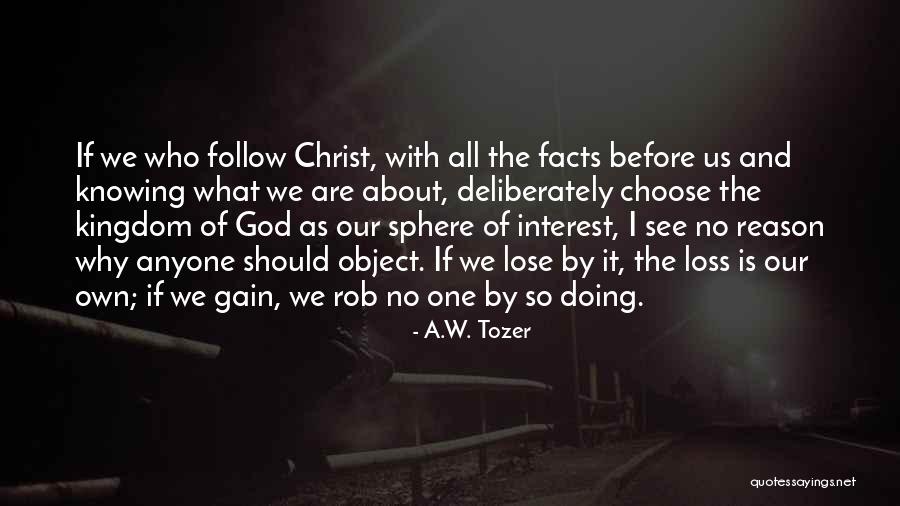 Knowing How To Lose Quotes By A.W. Tozer