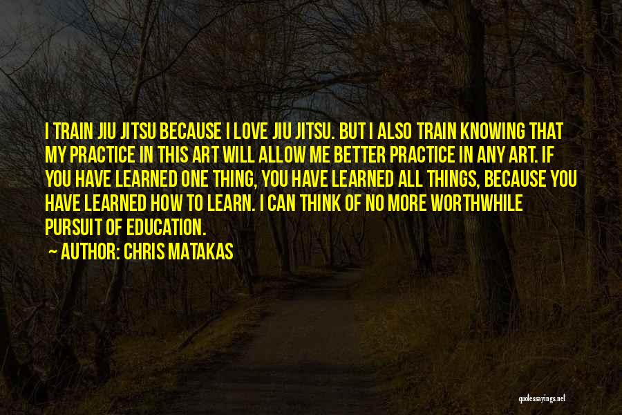 Knowing How To Love Quotes By Chris Matakas