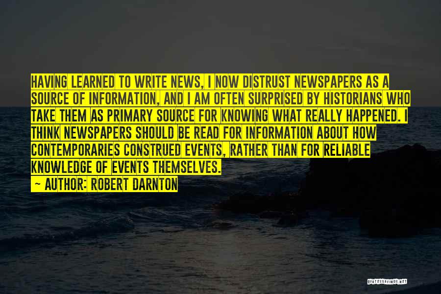 Knowing How To Read Quotes By Robert Darnton