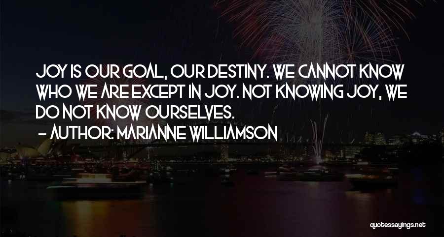 Knowing Ourselves Quotes By Marianne Williamson