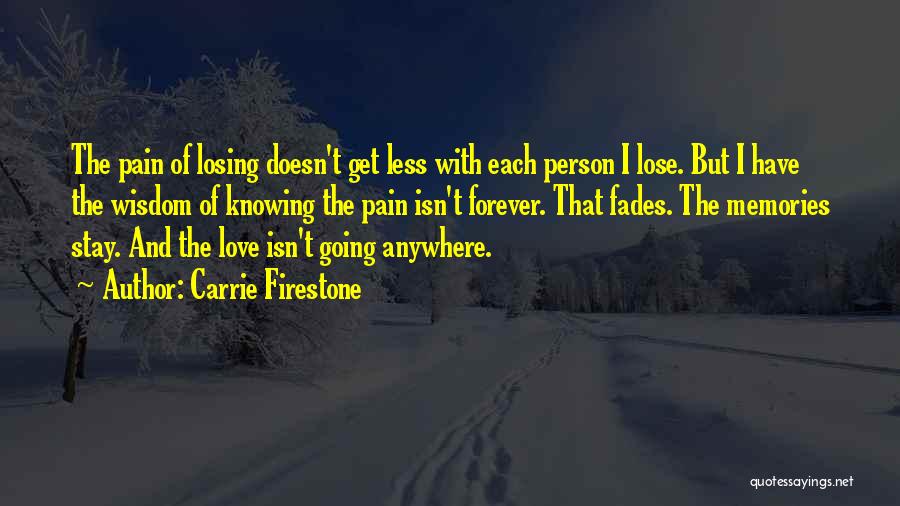 Knowing Person Quotes By Carrie Firestone