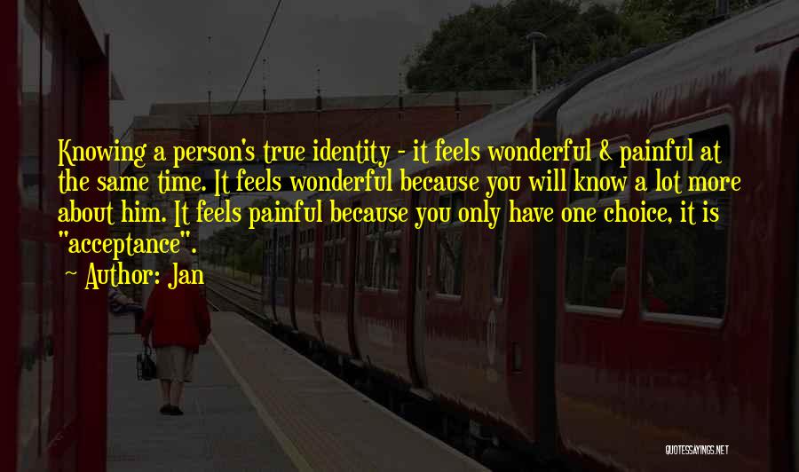 Knowing Person Quotes By Jan