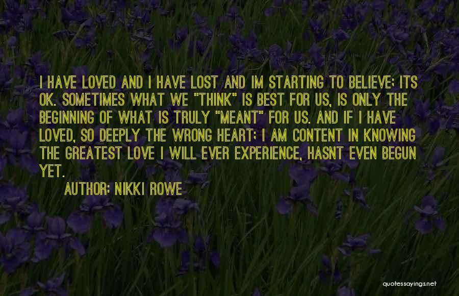 Knowing Something Is Wrong Quotes By Nikki Rowe