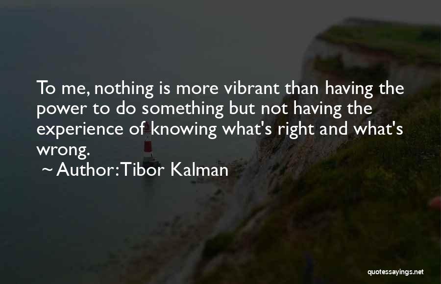 Knowing Something Wrong Quotes By Tibor Kalman