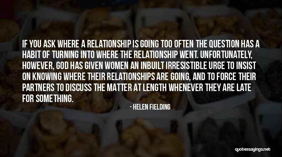 Knowing The Question Quotes By Helen Fielding Knowing The Question Quotes By Helen Fielding