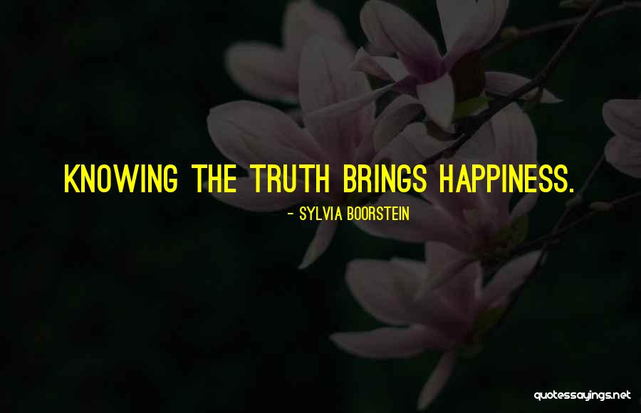 Knowing The Truth Quotes By Sylvia Boorstein