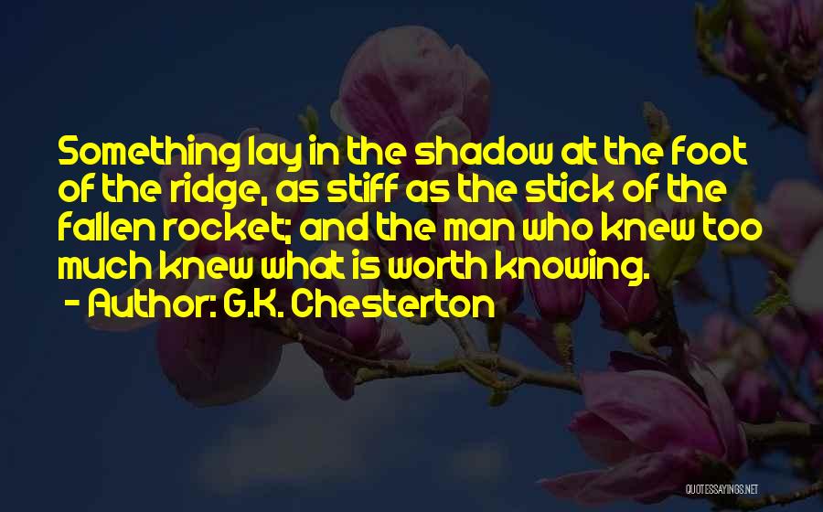 Knowing Too Much Quotes By G.K. Chesterton