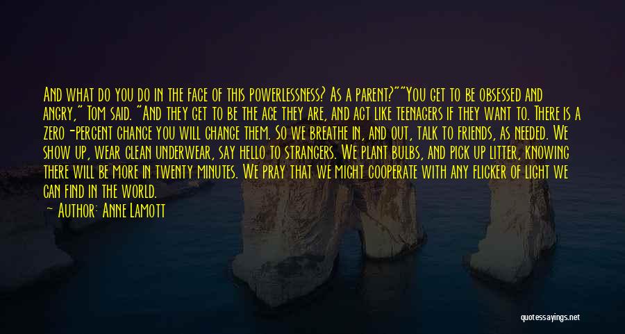Knowing What We Want Quotes By Anne Lamott
