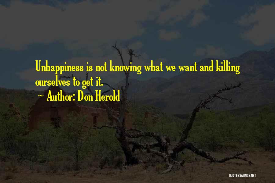 Knowing What We Want Quotes By Don Herold