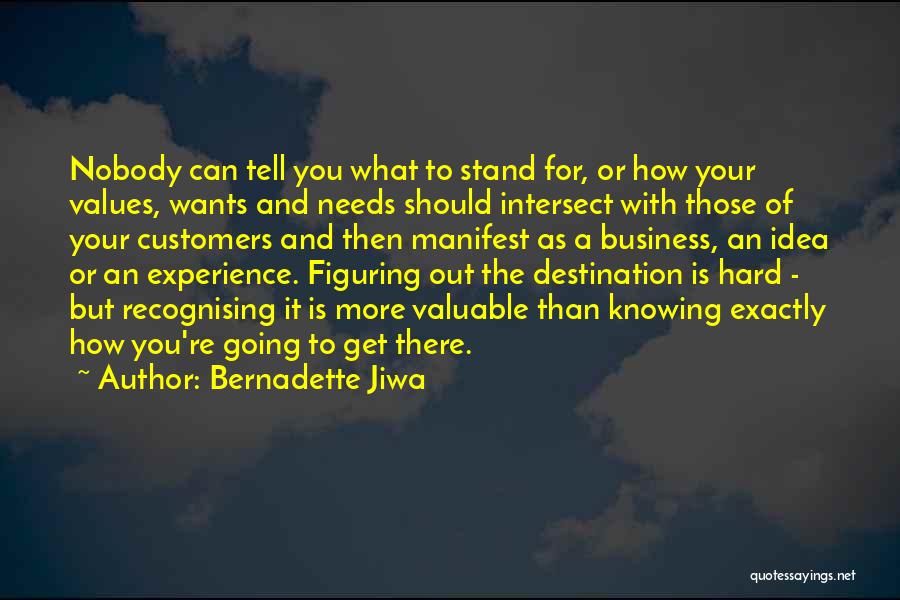 Knowing What You Stand For Quotes By Bernadette Jiwa