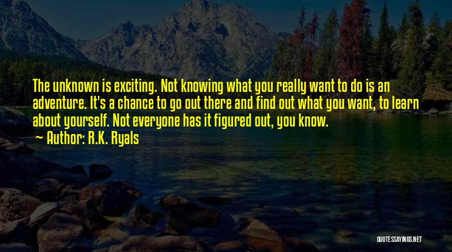 Knowing What You Want Quotes By R.K. Ryals