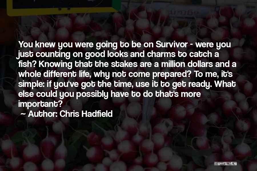 Knowing What's Important Quotes By Chris Hadfield
