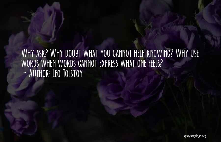 Knowing When To Ask For Help Quotes By Leo Tolstoy