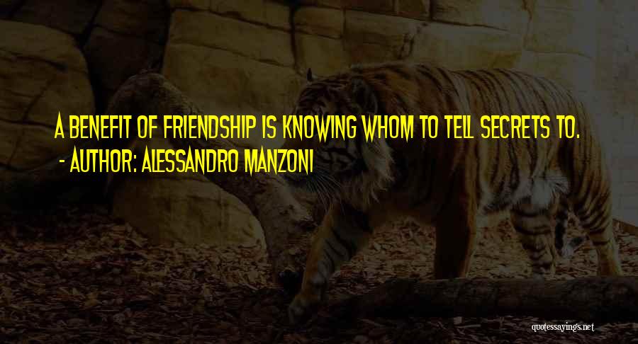 Knowing When To Let Go Of A Friendship Quotes By Alessandro Manzoni