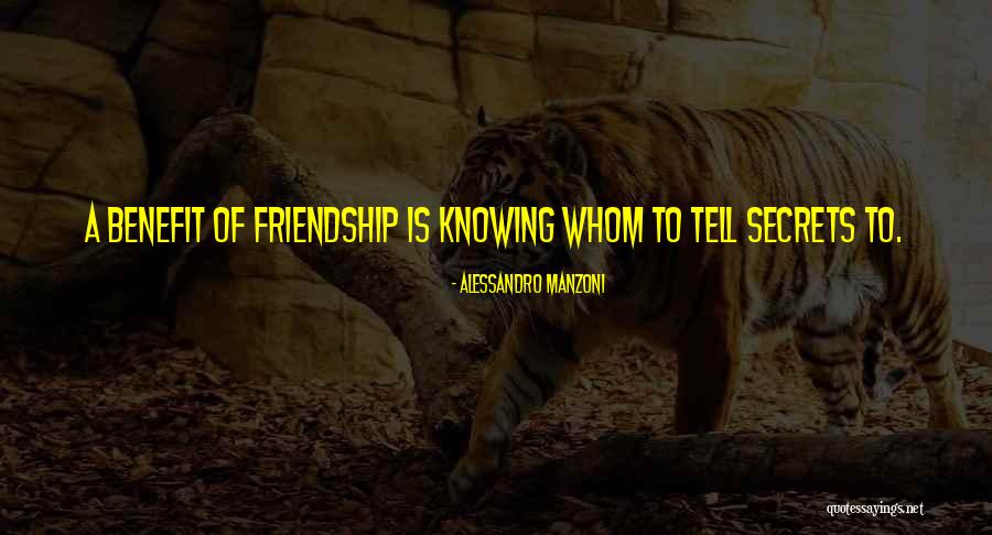 Knowing When To Let Go Of A Friendship Quotes By Alessandro Manzoni