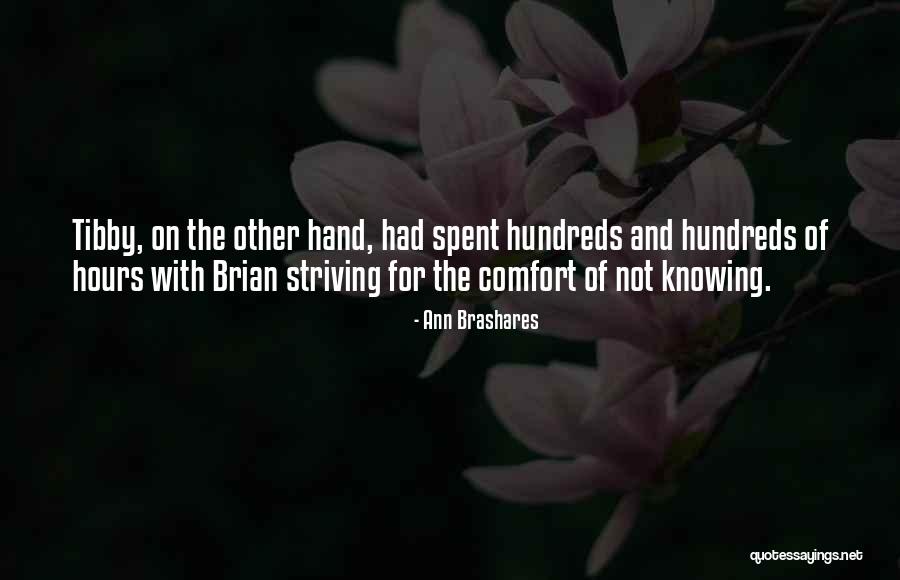 Knowing When To Let Go Of A Friendship Quotes By Ann Brashares Knowing When To Let Go Of A Friendship Quotes By Ann Brashares