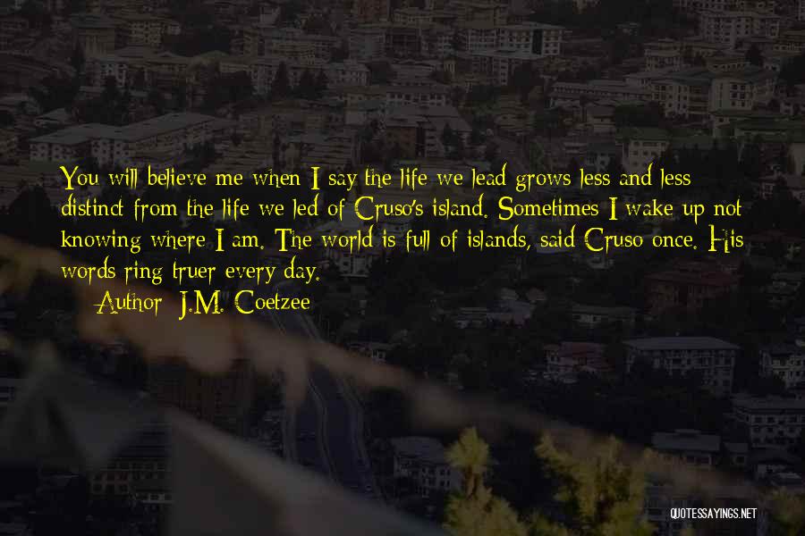 Knowing Where You're From Quotes By J.M. Coetzee