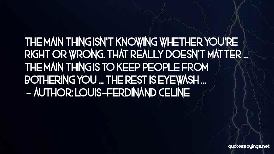 Knowing You Did Nothing Wrong Quotes By Louis-Ferdinand Celine