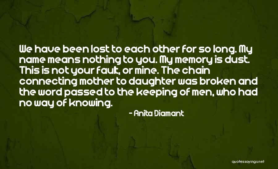 Knowing Your Mine Quotes By Anita Diamant Knowing Your Mine Quotes By Anita Diamant