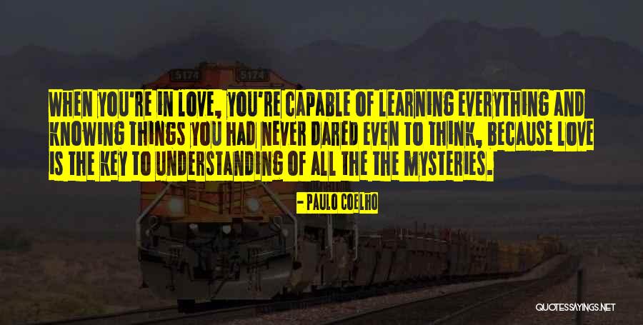 Knowing You're In Love Quotes By Paulo Coelho