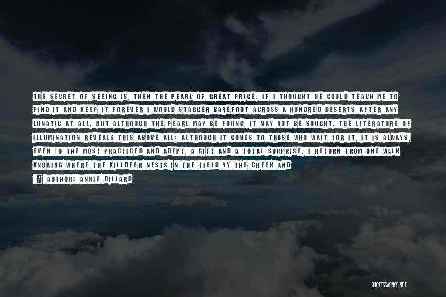 Knowing You've Found The One Quotes By Annie Dillard