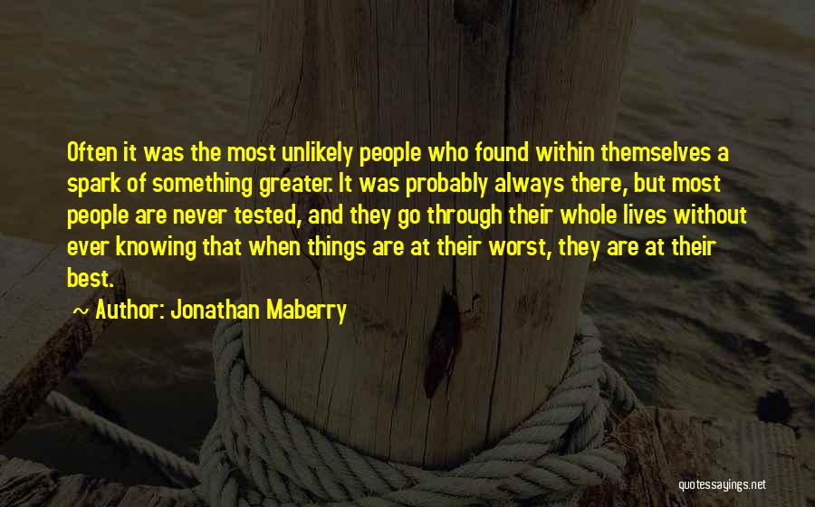 Knowing You've Found The One Quotes By Jonathan Maberry