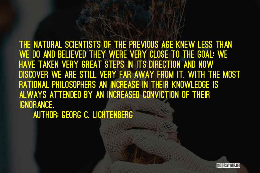 Knowledge And Age Quotes By Georg C. Lichtenberg