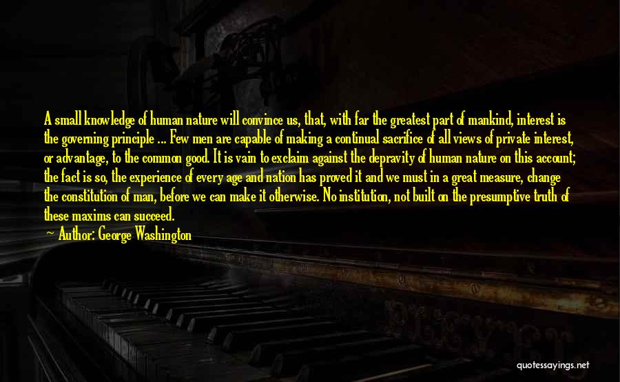 Knowledge And Age Quotes By George Washington
