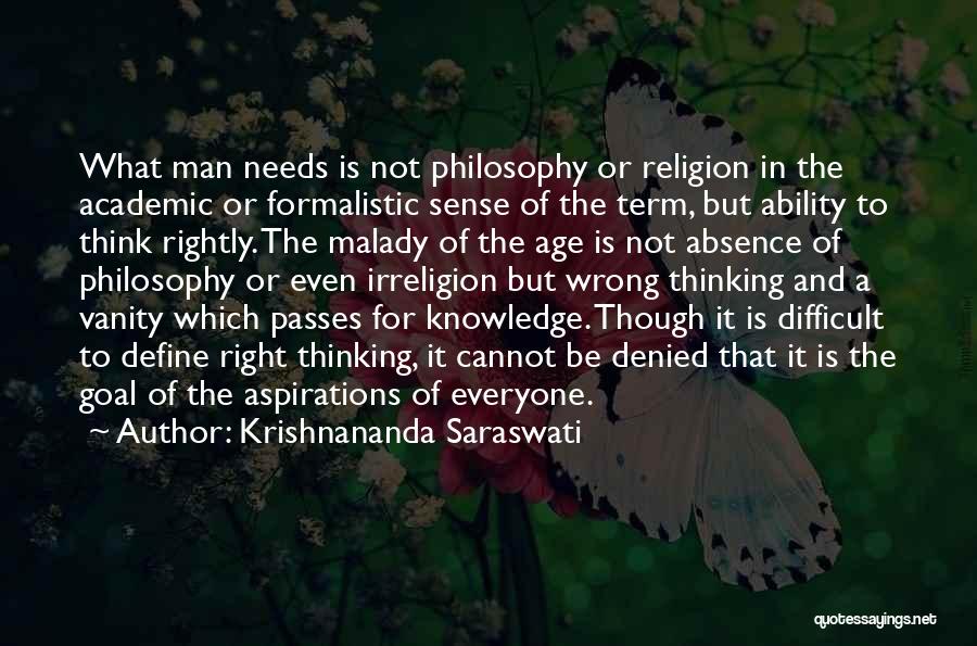 Knowledge And Age Quotes By Krishnananda Saraswati