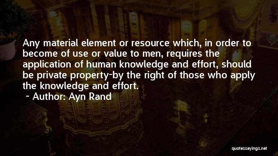 Knowledge And Application Quotes By Ayn Rand