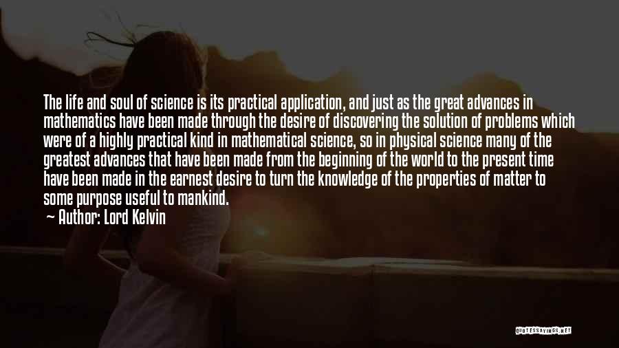 Knowledge And Application Quotes By Lord Kelvin