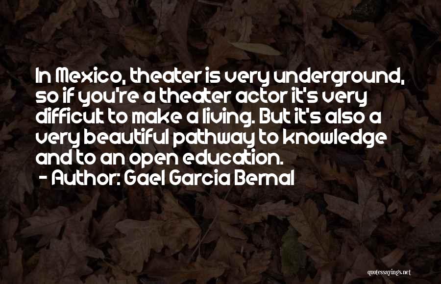 Knowledge And Education Quotes By Gael Garcia Bernal