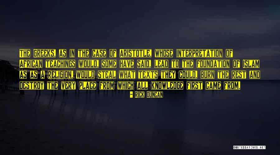 Knowledge And Islam Quotes By Rick Duncan Knowledge And Islam Quotes By Rick Duncan