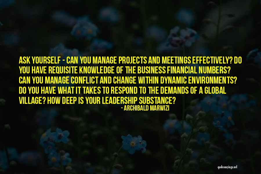 Knowledge And Leadership Quotes By Archibald Marwizi Knowledge And Leadership Quotes By Archibald Marwizi