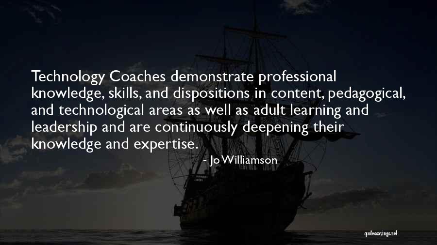 Knowledge And Leadership Quotes By Jo Williamson Knowledge And Leadership Quotes By Jo Williamson