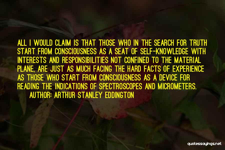 Knowledge And Reading Quotes By Arthur Stanley Eddington