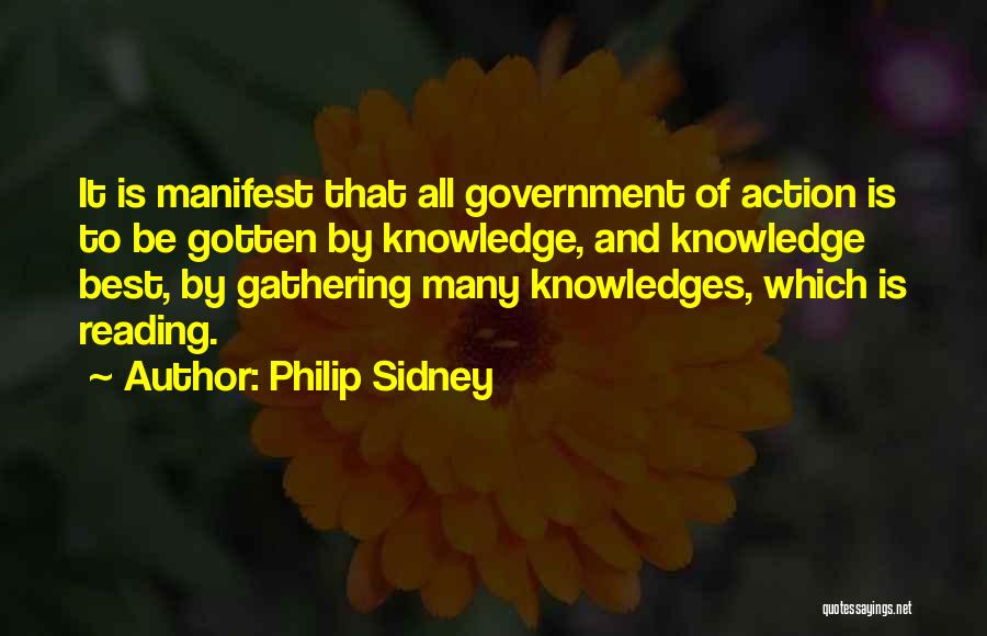 Knowledge And Reading Quotes By Philip Sidney