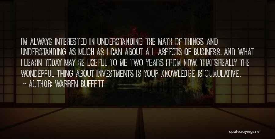 Knowledge And Understanding Quotes By Warren Buffett