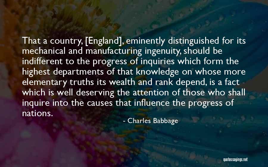 Knowledge And Wealth Quotes By Charles Babbage