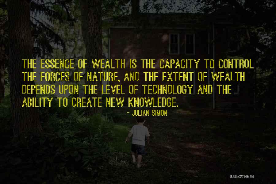 Knowledge And Wealth Quotes By Julian Simon