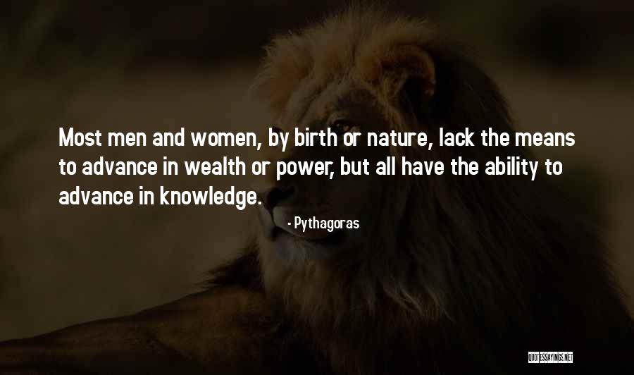 Knowledge And Wealth Quotes By Pythagoras